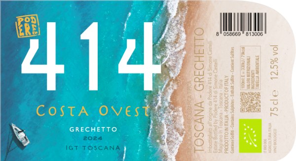 PODERE 414 COSTA OVEST GRECHETTO IGT TOSCANA BIO