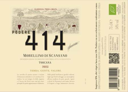 PODERE 414 MORELINNO DI SCANSANO DOCG BIO - obrazek 2