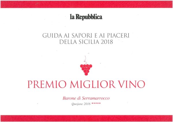BARONE DI SERRAMARROCCO ROSSO PIGNATELLO BARONE DI SERRAMARROCCO TERRE SICILIANE IGP
