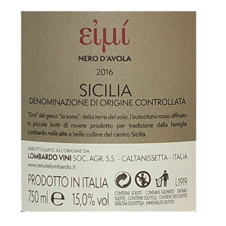 TENUTE LOMBARDO EIMÌ DOC SICILIA - obrazek 2