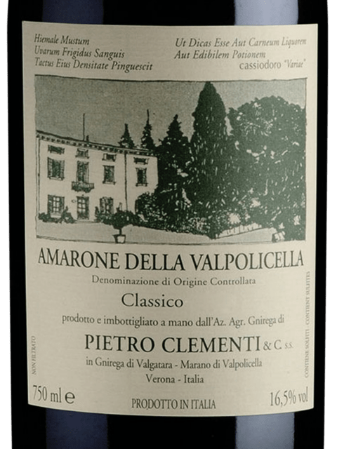 AZIENDA AGRICOLA CLEMENTI AMARONE DELLA VALPOLICELLA CLASSICO DOCG