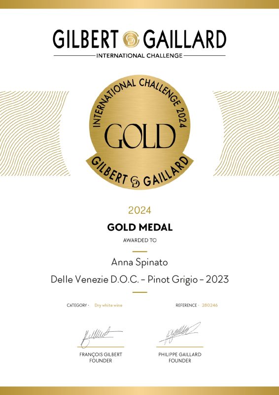 ANNA SPINATO PINOT GRIGIO DOC DELLE VENEZIE