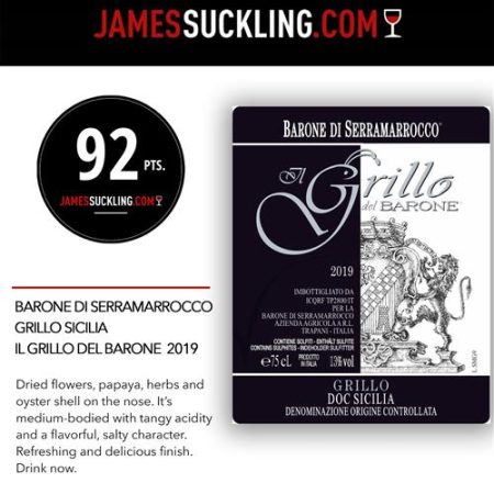 BARONE DI SERRAMARROCCO GRILLO DEL BARONE DOC SICILIA - obrazek 5