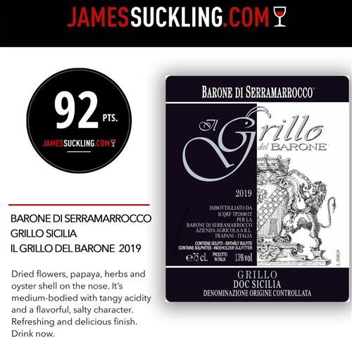 BARONE DI SERRAMARROCCO GRILLO DEL BARONE DOC SICILIA