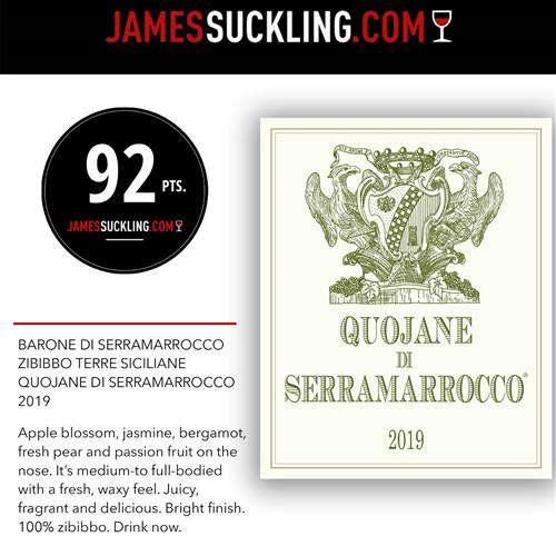 BARONE DI SERRAMARROCCO QUOJANE DI SERRAMARROCCO ZIBBIBO TERRE SICILIANE IGP