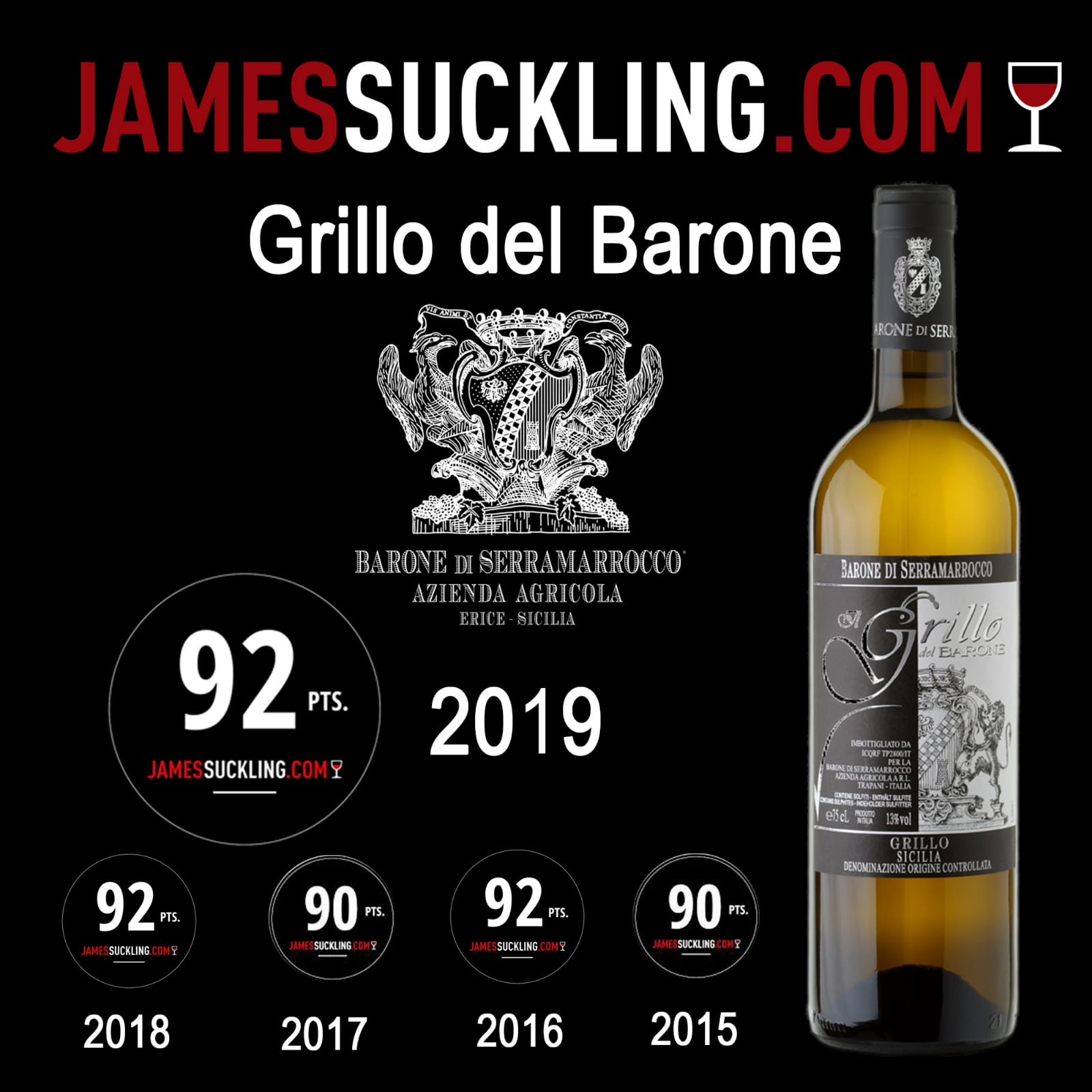 BARONE DI SERRAMARROCCO GRILLO DEL BARONE DOC SICILIA - obrazek 4