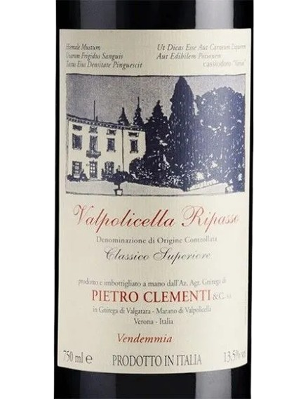 AZIENDA AGRICOLA CLEMENTI VALPOLICELLA RIPASSO CLASSICO SUPERIORE DOC - obrazek 3