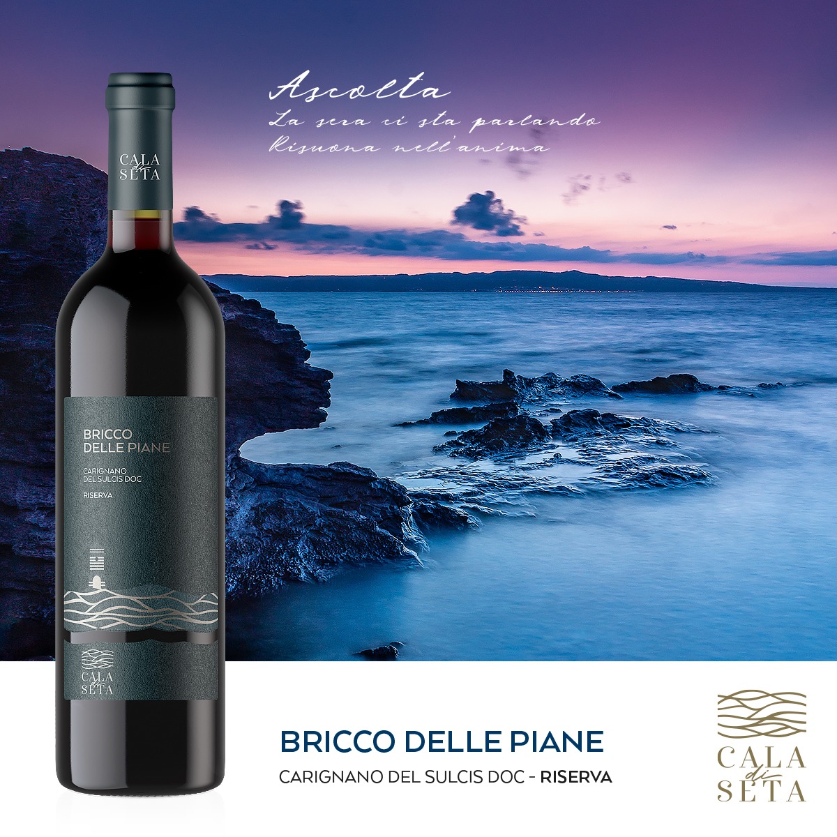 CANTINA DI CALASETTA BRICCO DELLE PIANE CARIGNANO DEL SULCIS DOC RISERVA - obrazek 2