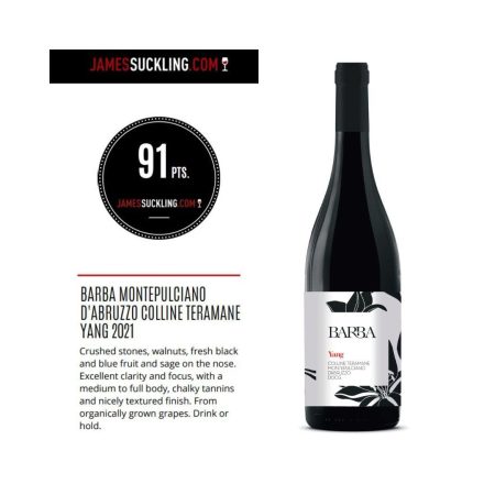 FRATELLI BARBA MONTEPULCIANO D'ABRUZZO DOCG COLLINE TERAMANE DOCG YANG - obrazek 4