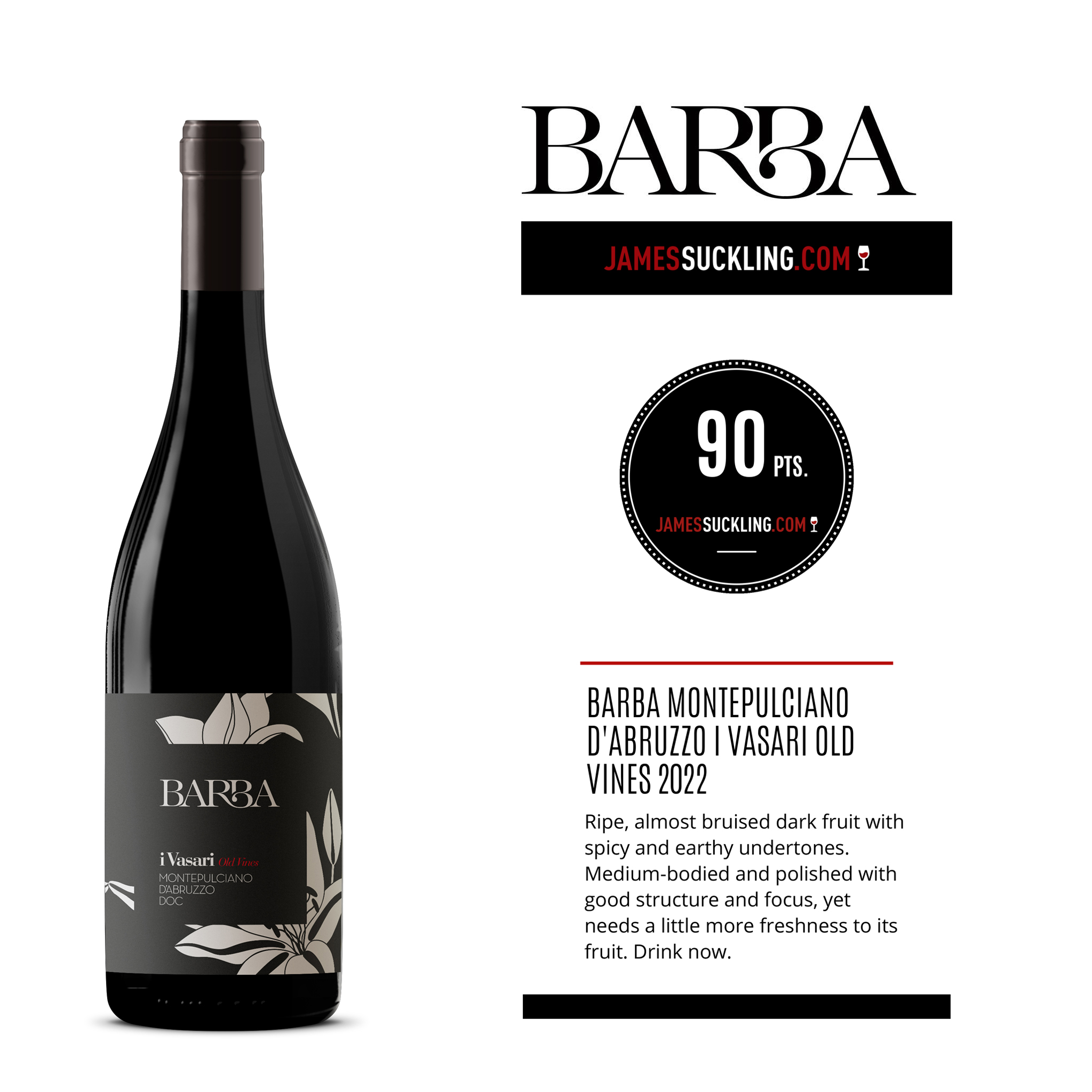 FRATELLI BARBA MONTEPULCIANO D’ABRUZZO DOC I VASARI OLD VINES - obrazek 6