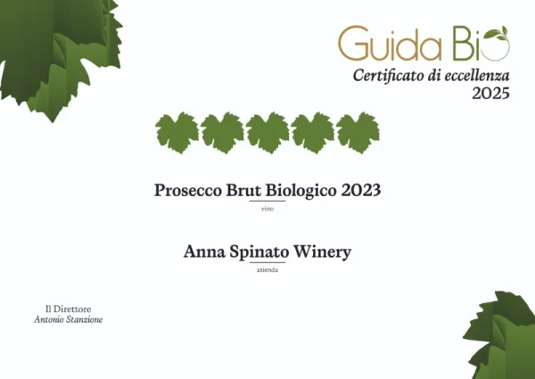 ANNA SPINATO ORGANIC PROSECCO MILLESIMATO DOC BRUT