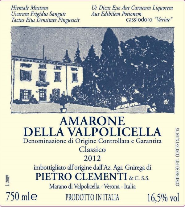 AZIENDA AGRICOLA CLEMENTI AMARONE DELLA VALPOLICELLA CLASSICO DOCG