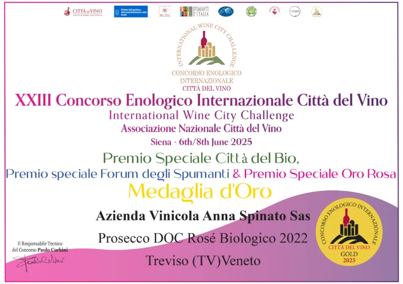 ANNA SPINATO ORGANIC PROSECCO MILLESIMATO ROSÉ DOC BRUT - obrazek 13