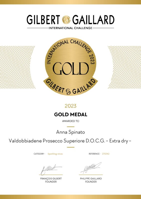 ANNA SPINATO VALDOBBIADENE PROSECCO SUPERIORE DOCG EXTRA DRY