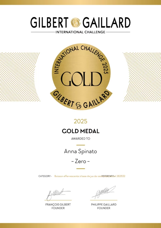 ANNA SPINATO "ZERO" SPARKLING SWEET GRAPE JUICE 0%