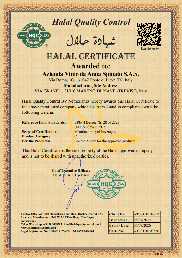 ANNA SPINATO "ZERO" SPARKLING SWEET GRAPE JUICE 0%