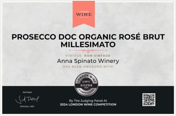 ANNA SPINATO ORGANIC PROSECCO MILLESIMATO ROSÉ DOC BRUT