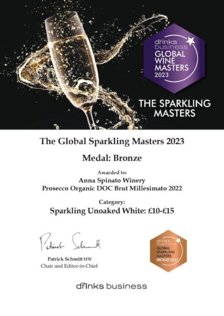 ANNA SPINATO ORGANIC PROSECCO MILLESIMATO DOC BRUT - obrazek 11