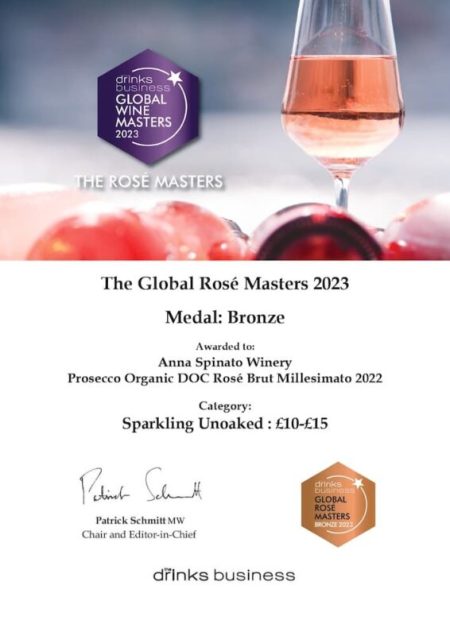 ANNA SPINATO ORGANIC PROSECCO MILLESIMATO ROSÉ DOC BRUT - obrazek 17