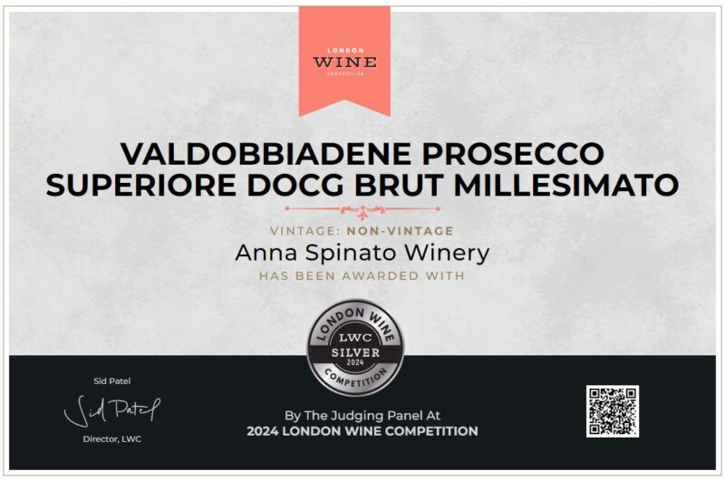 ANNA SPINATO VALDOBBIADENE PROSECCO SUPERIORE DOCG BRUT - obrazek 6