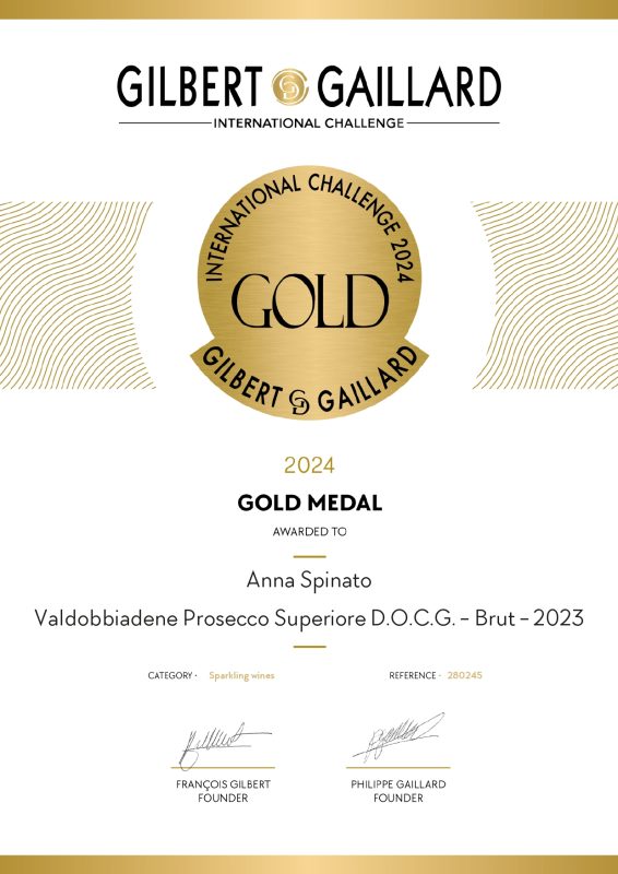 ANNA SPINATO VALDOBBIADENE PROSECCO SUPERIORE DOCG BRUT