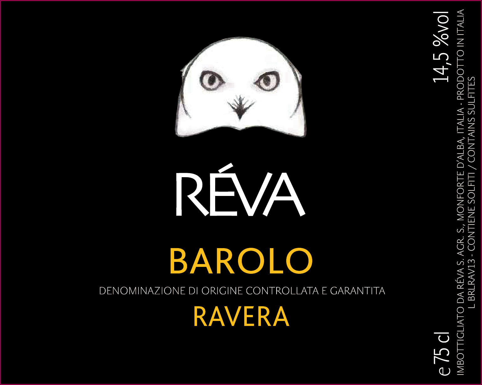 RÉVA BAROLO DOCG "RAVERA" - obrazek 2