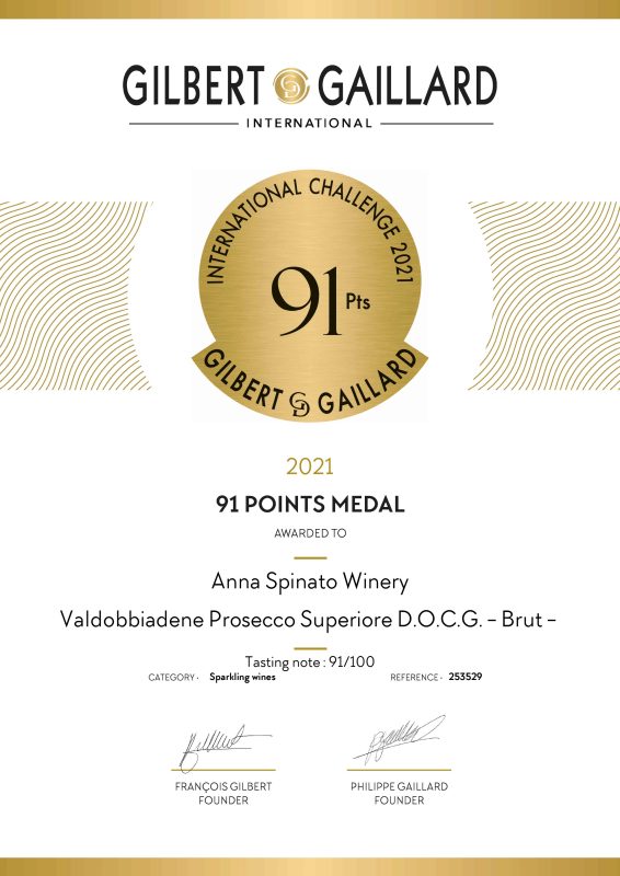 ANNA SPINATO VALDOBBIADENE PROSECCO SUPERIORE DOCG BRUT