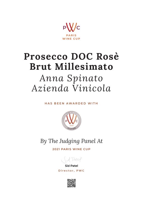 ANNA SPINATO PROSECCO ROSÉ MILLESIMATO DOC BRUT 200 ML