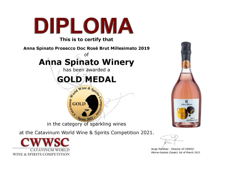 ANNA SPINATO PROSECCO ROSÉ MILLESIMATO DOC BRUT 200 ML - obrazek 8