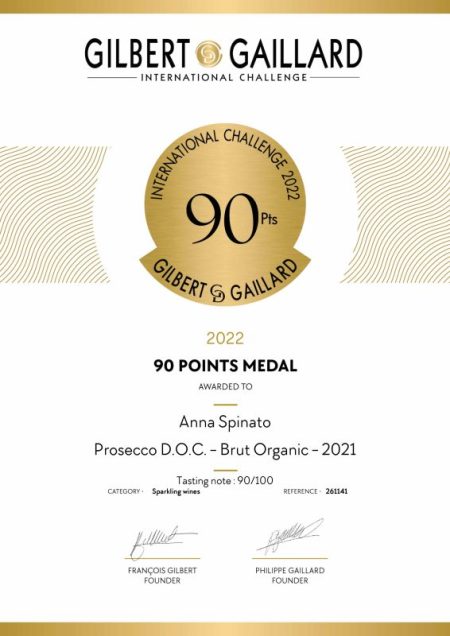 ANNA SPINATO ORGANIC PROSECCO MILLESIMATO DOC BRUT - obrazek 14