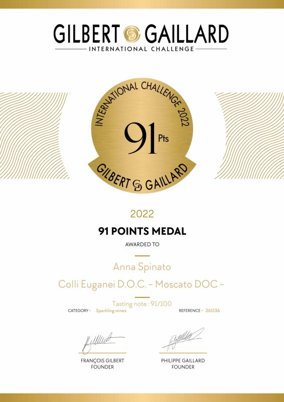 ANNA SPINATO MOSCATO DOC COLLI EUGANEI