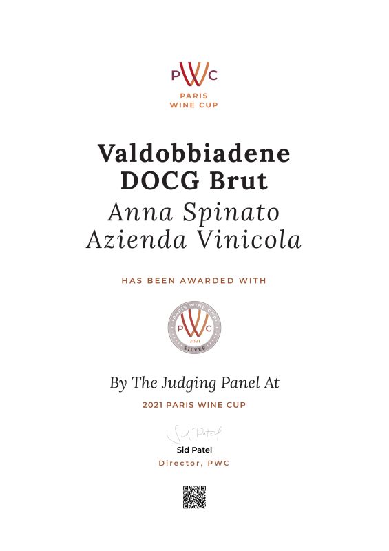 ANNA SPINATO VALDOBBIADENE PROSECCO SUPERIORE DOCG BRUT
