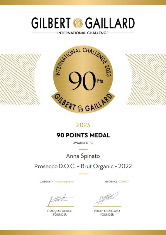 ANNA SPINATO ORGANIC PROSECCO MILLESIMATO DOC BRUT