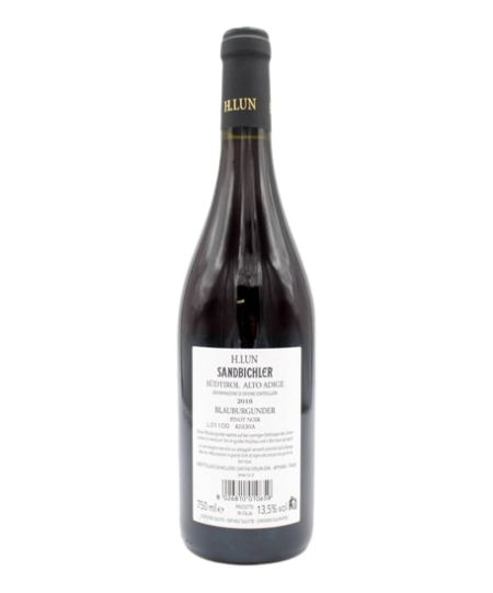 H. LUN SANDBICHLER PINOT NOIR RISERVA SÜDTIROL DOC - obrazek 3