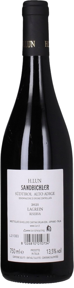 H. LUN SANDBICHLER LAGREIN RISERVA ALTO ADIGE DOC - obrazek 3