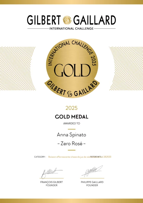 ANNA SPINATO "ZERO BLUSH" ROSÉ SPARKLING SWEET GRAPE JUICE 0%