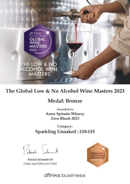 ANNA SPINATO "ZERO BLUSH" ROSÉ SPARKLING SWEET GRAPE JUICE 0% - obrazek 11