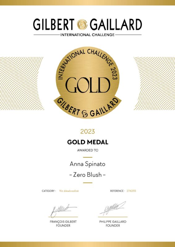 ANNA SPINATO "ZERO BLUSH" ROSÉ SPARKLING SWEET GRAPE JUICE 0%