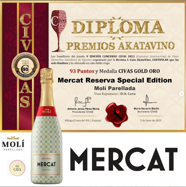 MOLÍ PARELLADA MERCAT CAVA RESERVA BRUT NATURE SPECIAL EDITION