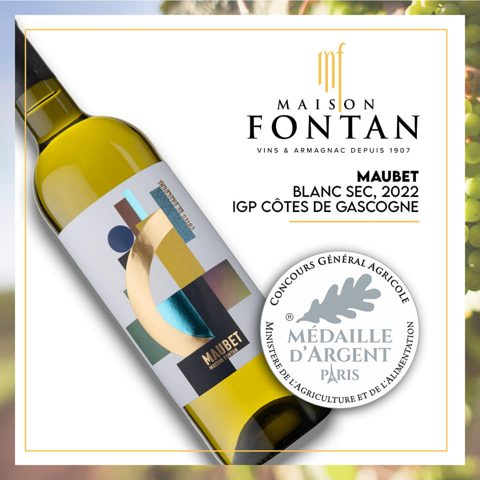 MAISON FONTAN MAUBET BLANC SEC CÔTES DE GASCOGNE - obrazek 9