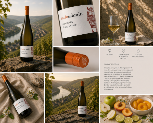 WEINGUT CARLO SCHMITT KÖWERISCHER LAURENTIUSLAY RIESLING FEINHERB MOSEL