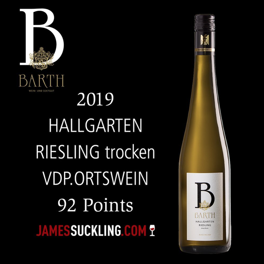 WEIN-UND SEKTGUT BARTH HALLGARTEN RIESLING TROCKEN BIO VDP.ORTSWEIN RHEINGAU - obrazek 3