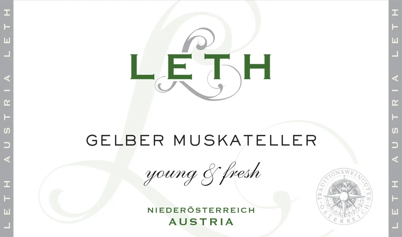 WEINGUT LETH YOUNG & FRESH GELBER MUSKATELLER WAGRAM - obrazek 2