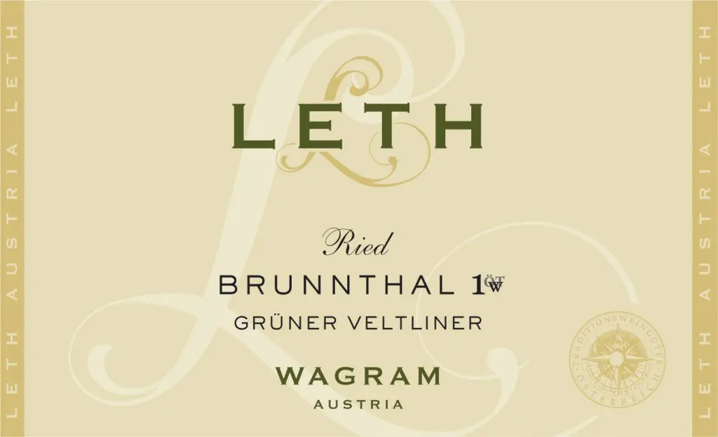 WEINGUT LETH RIED BRUNNTHAL GRÜNER VELTLINER 1 ÖTW WAGRAM DAC - obrazek 2