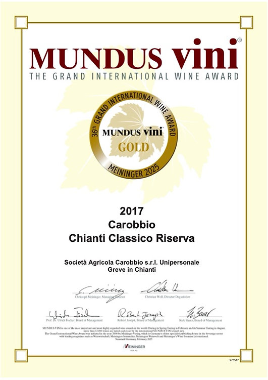 TENUTA CAROBBIO CHIANTI CLASSICO RISERVA DOCG